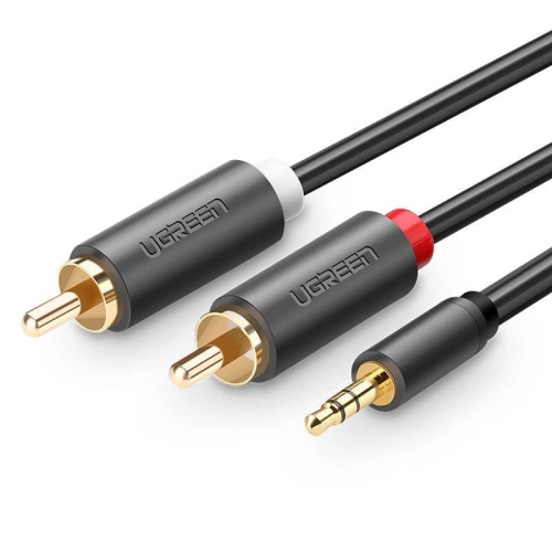 Kup UGREEN AV102 2x RCA (Cinch) Klinke 3,5 mm Kabel 5m (schwarz) - UGR544BLK - {ean13} - Sklep Home Screen