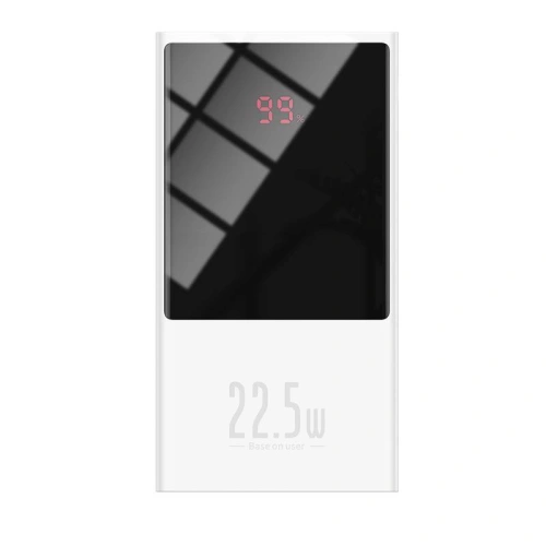 Buy Powerbank Baseus Super Mini, 10000mAh, USB + USB-C, SCP, QC 3.0, PD, 22.5W (white) - BSU2677WHT - {ean13} - Home Screen Store Europe