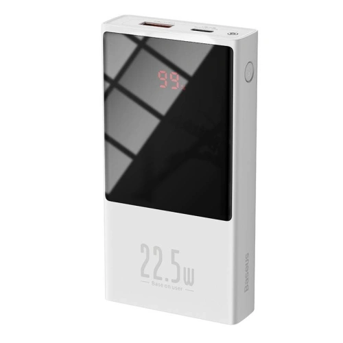 Buy Powerbank Baseus Super Mini, 10000mAh, USB + USB-C, SCP, QC 3.0, PD, 22.5W (white) - BSU2677WHT - {ean13} - Home Screen Store Europe