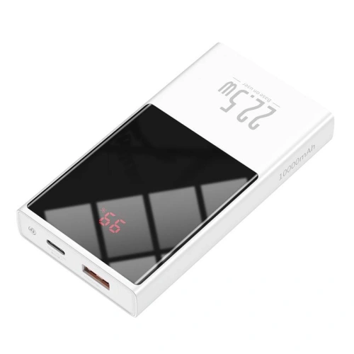 Buy Powerbank Baseus Super Mini, 10000mAh, USB + USB-C, SCP, QC 3.0, PD, 22.5W (white) - BSU2677WHT - {ean13} - Home Screen Store Europe