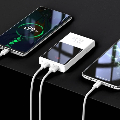 Kup Powerbank Baseus Super Mini, 10000mAh, USB + USB-C, SCP, QC 3.0, PD, 22.5W (bílý) - BSU2677WHT - {ean13} - Sklep Home Screen