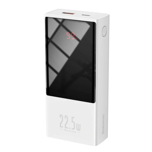 Buy Powerbank Baseus Super Mini, 20000mAh, USB + USB-C, SCP, QC 3.0, PD, 22.5W (white) - BSU2678WHT - {ean13} - Home Screen Store Europe