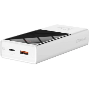 Powerbank Baseus Super Mini, 20000mAh, USB + USB-C, SCP, QC 3.0, PD, 22.5W (biały)