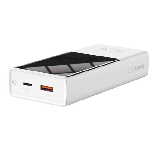 Buy Powerbank Baseus Super Mini, 20000mAh, USB + USB-C, SCP, QC 3.0, PD, 22.5W (white) - BSU2678WHT - {ean13} - Home Screen Store Europe