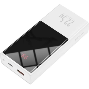 Powerbank Baseus Super Mini, 20000mAh, USB + USB-C, SCP, QC 3.0, PD, 22.5W (biały)