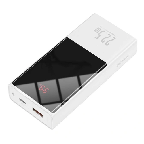 Buy Powerbank Baseus Super Mini, 20000mAh, USB + USB-C, SCP, QC 3.0, PD, 22.5W (white) - BSU2678WHT - {ean13} - Home Screen Store Europe