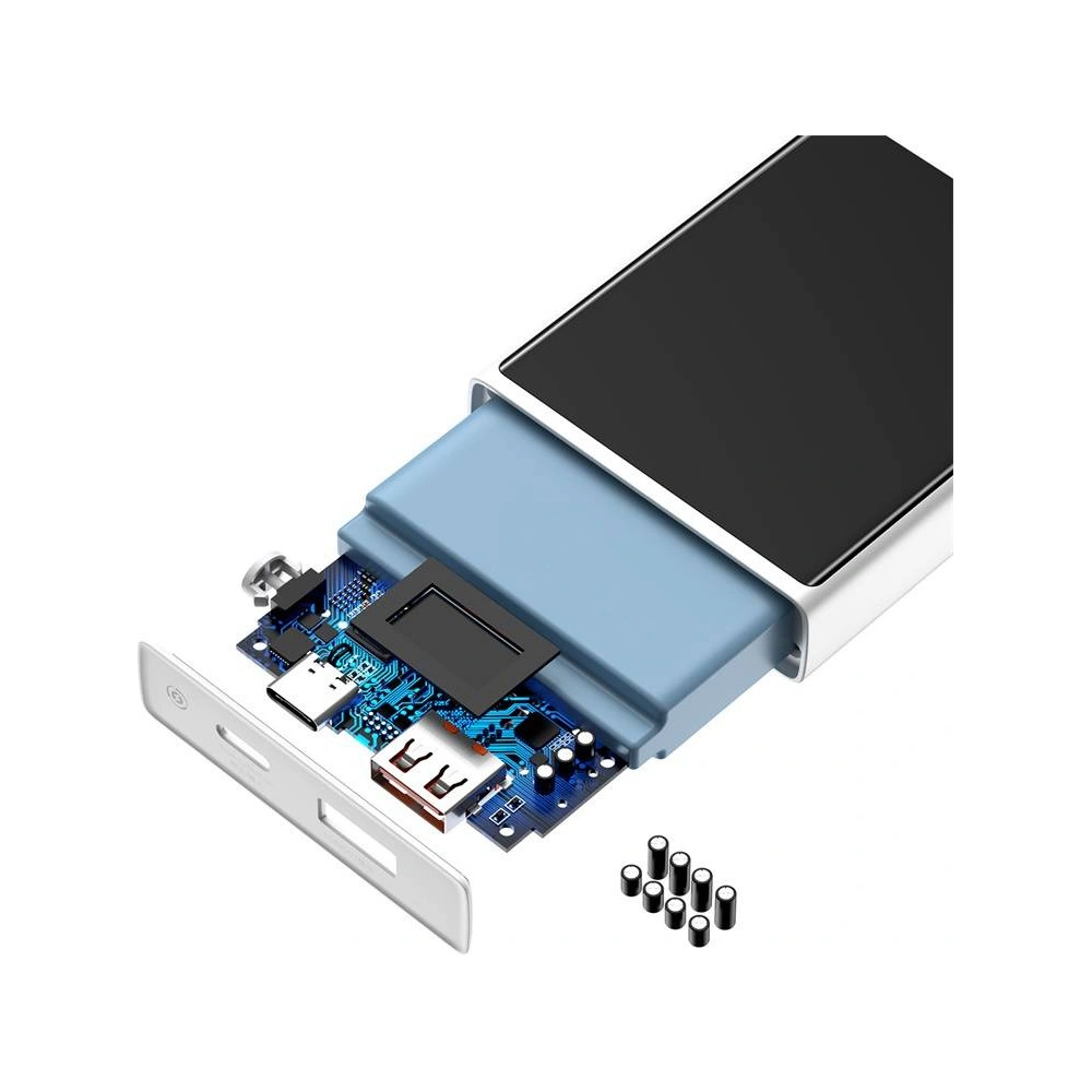 Powerbank Baseus Super Mini, 20000mAh, USB + USB-C, SCP, QC 3.0, PD, 22.5W (biały)