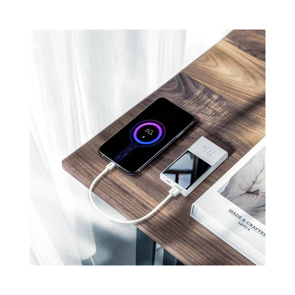Powerbank Baseus Super Mini, 20000mAh, USB + USB-C, SCP, QC 3.0, PD, 22.5W (biały)