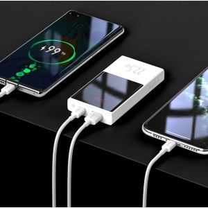 Powerbank Baseus Super Mini, 20000mAh, USB + USB-C, SCP, QC 3.0, PD, 22.5W (biały)