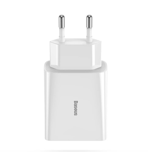 Kup Szybka ładowarka sieciowa Baseus Speed Mini 2xUSB QC 3.0 18W (biała) - BSU1650WHT - {ean13} - Sklep Home Screen