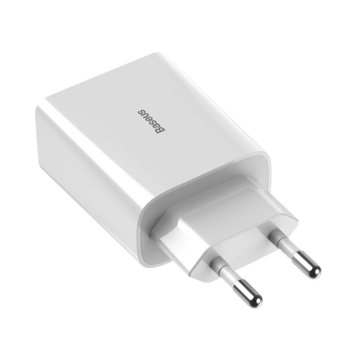 Kup Szybka ładowarka sieciowa Baseus Speed Mini 2xUSB QC 3.0 18W (biała) - BSU1650WHT - {ean13} - Sklep Home Screen
