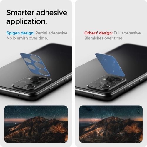 Kup Tvrzené sklo na aparat Spigen Optik Camera Lens Samsung Galaxy A72 Black - SPN1608BLK - {ean13} - Sklep Home Screen