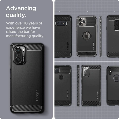 Kup Etui Spigen Rugged Armor Xiaomi Mi 11i/POCO F3 Matte Black - SPN1609BLK - {ean13} - Sklep Home Screen