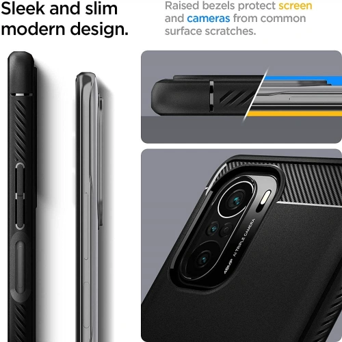 Kup Etui Spigen Rugged Armor Xiaomi Mi 11i/POCO F3 Matte Black - SPN1609BLK - {ean13} - Sklep Home Screen