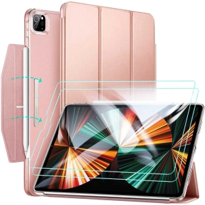 ESR Ascend Trifold & Tempered Glass Apple iPad Pro 12.9 2021 Rose Gold