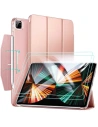 Etui ESR Ascend Trifold Apple iPad Pro 12.9 2021 (5. generace) Rose Gold + Tvrzené sklo