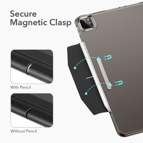 Kup Etui ESR Ascend Trifold Apple iPad Pro 12.9 2021 (5. generație) Gri + Sticlă temperată - ESR311GRY - {ean13} - Sklep Home Screen