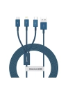 Baseus 1.2m USB 3-in-1-Kabel Superior Series, USB zu micro USB / USB-C / Lightning, 3.5A, (blau)