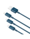 Kup Baseus 1.2m USB 3-in-1-Kabel Superior Series, USB zu micro USB / USB-C / Lightning, 3.5A, (blau) - BSU2681BLU - {ean13} - Sklep Home Screen