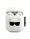 Kup Etui Karl Lagerfeld KLACA2SILCHWH Apple AirPods kryt bílý/white silikon Choupette - KLD481WHT - {ean13} - Sklep Home Screen