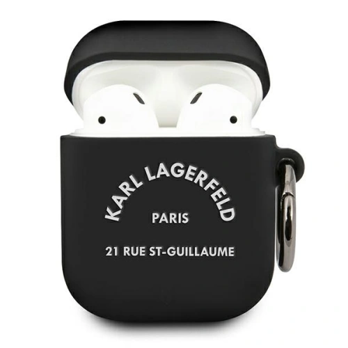 Kup Etui Karl Lagerfeld KLACA2SILRSGBK pentru Apple AirPods negru/silicon RSG - KLD482BLK - {ean13} - Sklep Home Screen