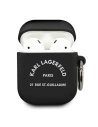 Karl Lagerfeld Apple Tasche KLACA2SILRSGBK AirPods Hülle schwarz/schwarz Silikon RSG