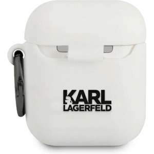Kup Etui Karl Lagerfeld KLACA2SILRSGWH Apple AirPods cover biały/white Silicone RSG - KLD483WHT - {ean13} - Sklep Home Screen