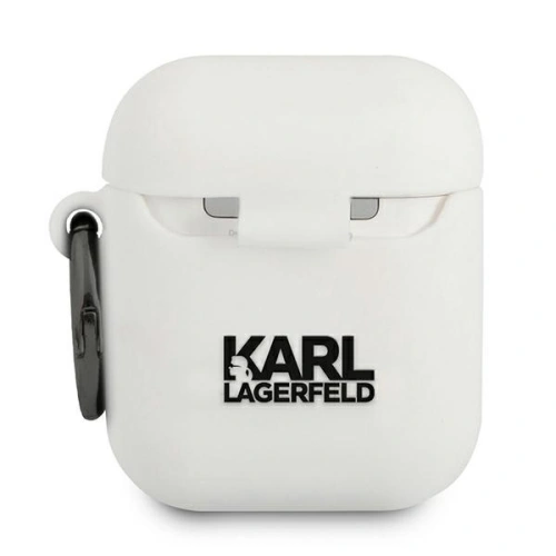 Kup Etui Karl Lagerfeld KLACA2SILRSGWH Apple kryt na AirPods bílý/white silikon RSG - KLD483WHT - {ean13} - Sklep Home Screen