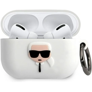 Kup Etui Karl Lagerfeld KLACAPSILGLWH Apple AirPods Pro cover alb/white Silicon Ikonik - KLD485WHT - {ean13} - Sklep Home Screen