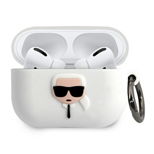 Kup Karl Lagerfeld Apple Tasche KLACAPSILGLWH AirPods Pro Hülle weiß/weiß Silikon Ikonik - KLD485WHT - {ean13} - Sklep Home Screen
