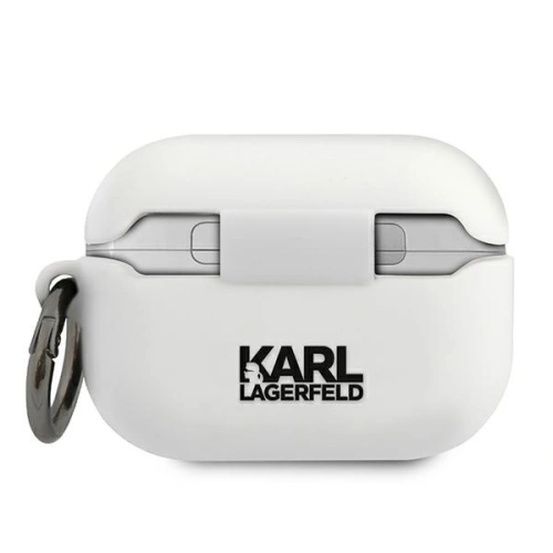 Kup Karl Lagerfeld Apple Tasche KLACAPSILGLWH AirPods Pro Hülle weiß/weiß Silikon Ikonik - KLD485WHT - {ean13} - Sklep Home Screen