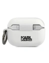 Kup Etui Karl Lagerfeld KLACAPSILRSGWH Apple AirPods Pro cover biały/white Silicone RSG - KLD487WHT - {ean13} - Sklep Home Screen