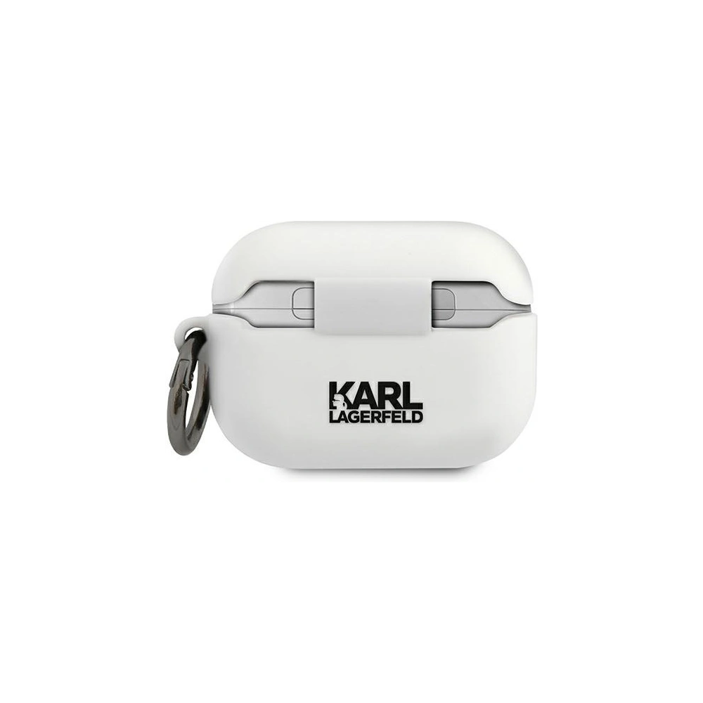 Etui Karl Lagerfeld KLACAPSILRSGWH Apple AirPods Pro cover biały/white Silicone RSG