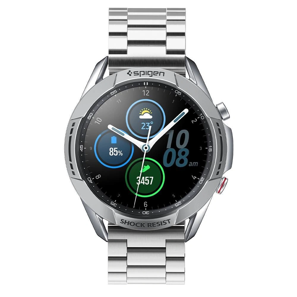 Nakładka Spigen Chrono Shield Samsung Galaxy Watch 3 45mm Silver