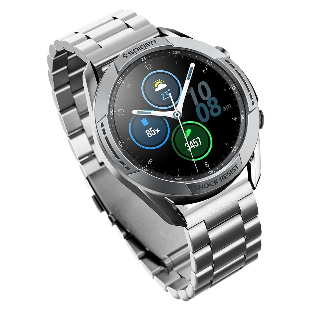 Nakładka Spigen Chrono Shield Samsung Galaxy Watch 3 45mm Silver