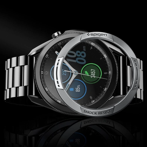 Buy Spigen Chrono Shield Samsung Galaxy Watch 3 45mm Silver - SPN1614SLV - {ean13} - Home Screen Store Europe