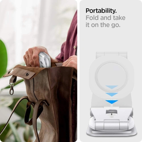 Kup Podstawka do ładowarki Spigen Magfit S Apple MagSafe Charger Stand White - SPN1615WHT - {ean13} - Sklep Home Screen