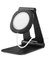 Töltőállvány Spigen Magfit S Apple MagSafe Charger Stand Fekete