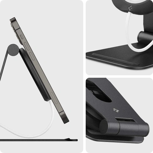 Kup Podstavec pro nabíječku Spigen Magfit S Apple MagSafe Charger Stand Black - SPN1616BLK - {ean13} - Sklep Home Screen
