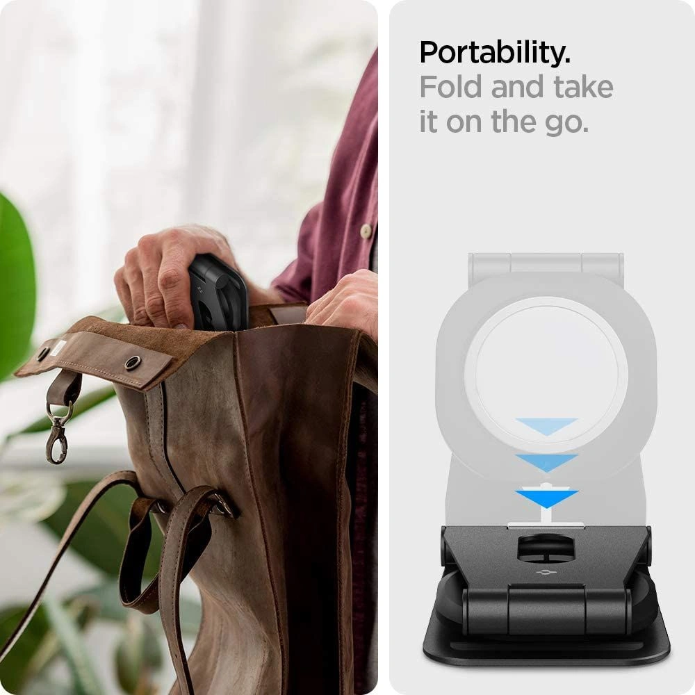 Podstawka do ładowarki Spigen Magfit S Apple MagSafe Charger Stand Black