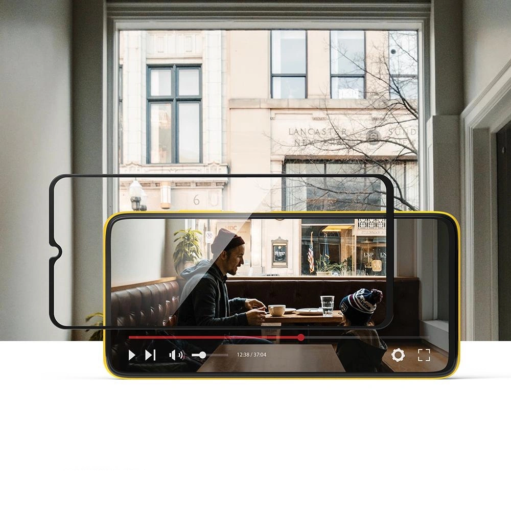 Szkło Pocophone M3 - Ringke ID Full Cover - Home Screen