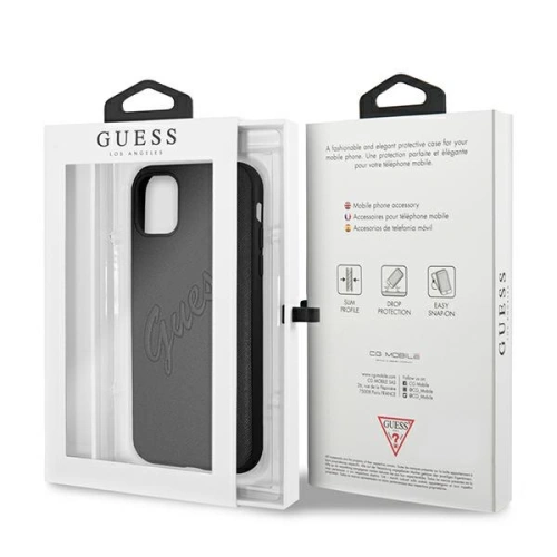 Kup Etui Guess GUHCN61RSAVSBK Apple iPhone 11 černý/black hardcase Saffiano Vintage Script - GUE984BLK - {ean13} - Sklep Home Screen