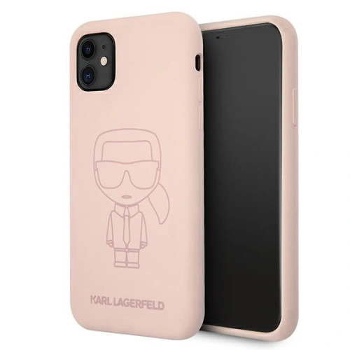Kup Etui Karl Lagerfeld KLHCN61SILTTPI Apple iPhone 11 Silicone Ikonik Outline rózsaszín/pink - KLD491PNK - {ean13} - Sklep Home Screen