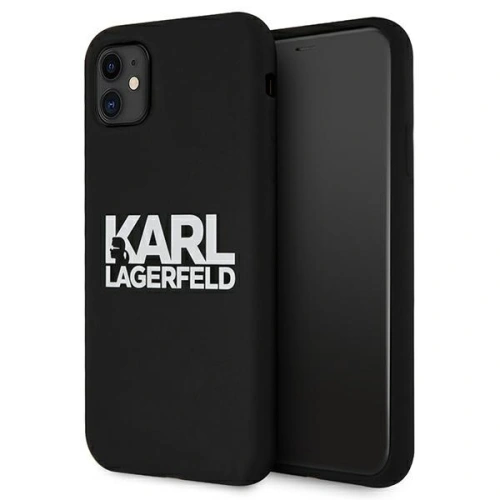 Kup Karl Lagerfeld Apple Tasche KLHCN61SLKLRBK iPhone 11 Silikon Stack Logo schwarz/schwarz - KLD493BLK - {ean13} - Sklep Home Screen