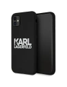 Etui Karl Lagerfeld KLHCN61SLKLRBK Apple iPhone 11 Silicone Stack Logo černý/black