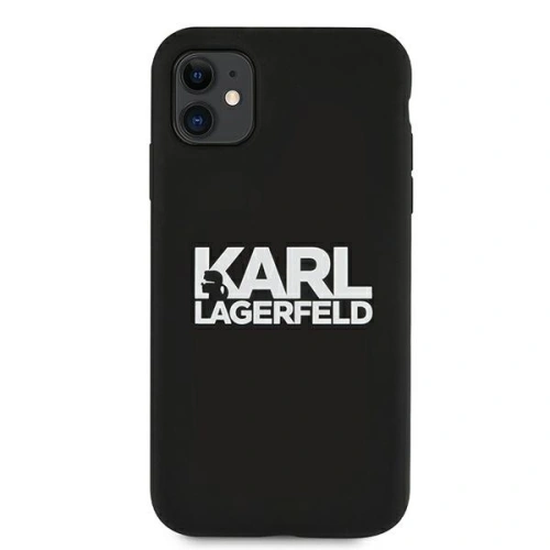 Kup Karl Lagerfeld Apple Tasche KLHCN61SLKLRBK iPhone 11 Silikon Stack Logo schwarz/schwarz - KLD493BLK - {ean13} - Sklep Home Screen
