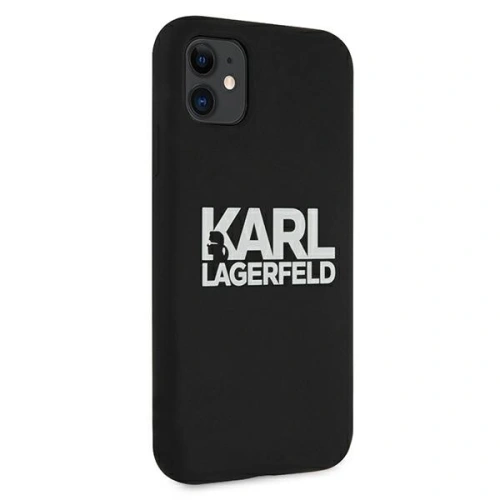 Kup Karl Lagerfeld Apple Tasche KLHCN61SLKLRBK iPhone 11 Silikon Stack Logo schwarz/schwarz - KLD493BLK - {ean13} - Sklep Home Screen
