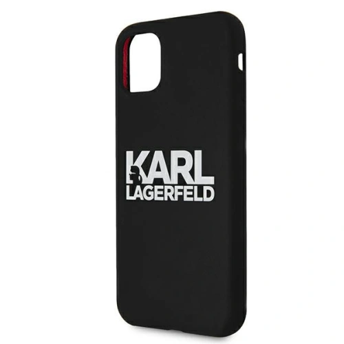 Kup Karl Lagerfeld Apple Tasche KLHCN61SLKLRBK iPhone 11 Silikon Stack Logo schwarz/schwarz - KLD493BLK - {ean13} - Sklep Home Screen