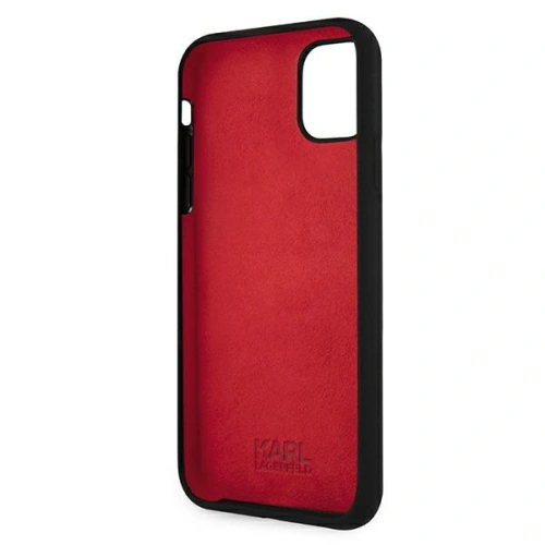 Kup Karl Lagerfeld Apple Tasche KLHCN61SLKLRBK iPhone 11 Silikon Stack Logo schwarz/schwarz - KLD493BLK - {ean13} - Sklep Home Screen