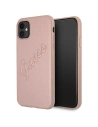 Kup Etui Guess GUHCN61RSAVSRG Apple iPhone 11 różowy/pink hardcase Saffiano Vintage Script - GUE986PNK - {ean13} - Sklep Home Screen